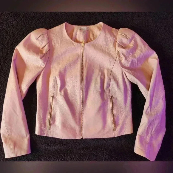 NWOT Ryegrass Chic genuine leather jacket, Sz S - Picture 7 of 11